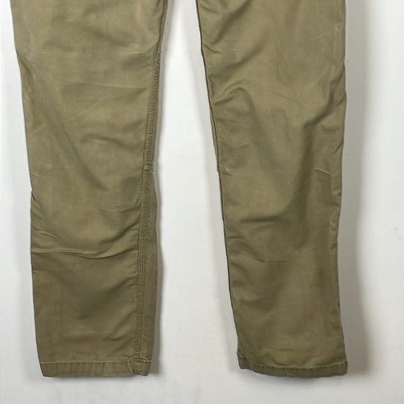 Carhartt Mens 38-36 Double Knee Staight Fit 5 Pocket Beige Relax Fit Work Pants - Picture 5 of 9